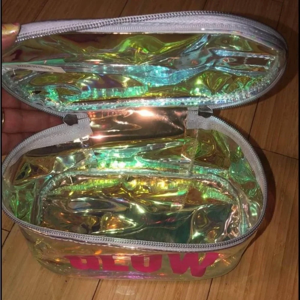 All Set to Glow Iridescent Train Case NEW